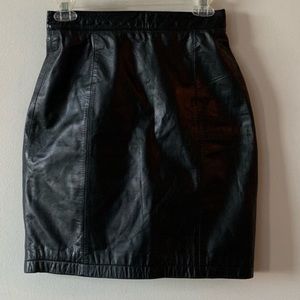 Leather skirt